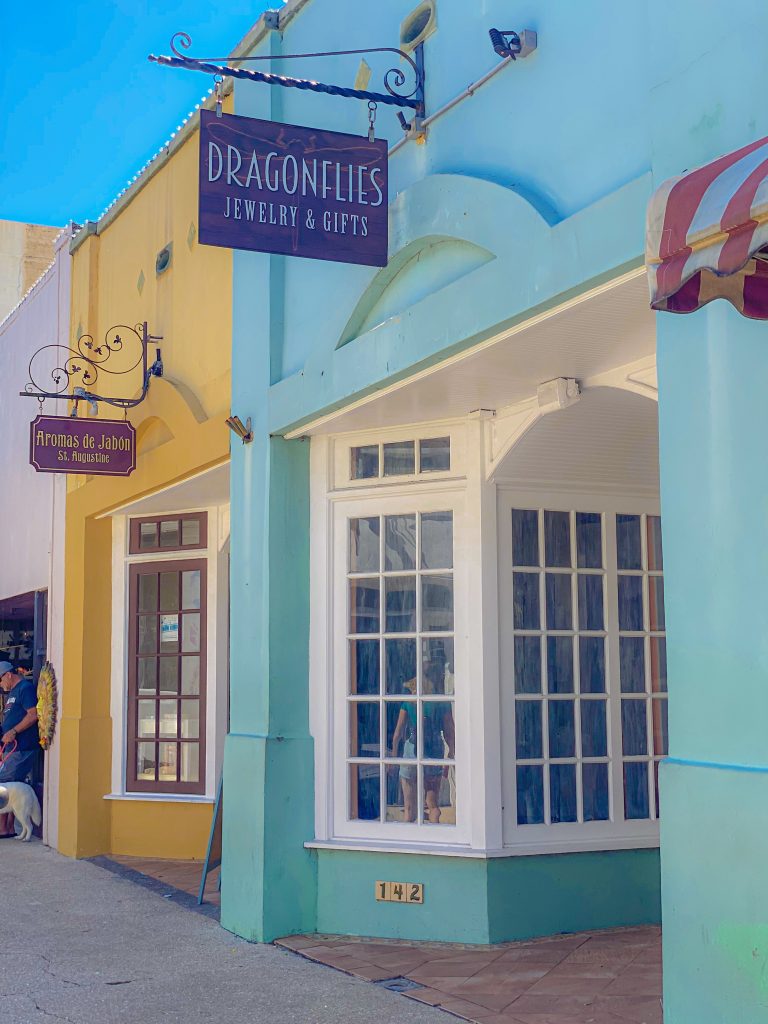 Small retail shop storefronts, representing single-member LLC businesses